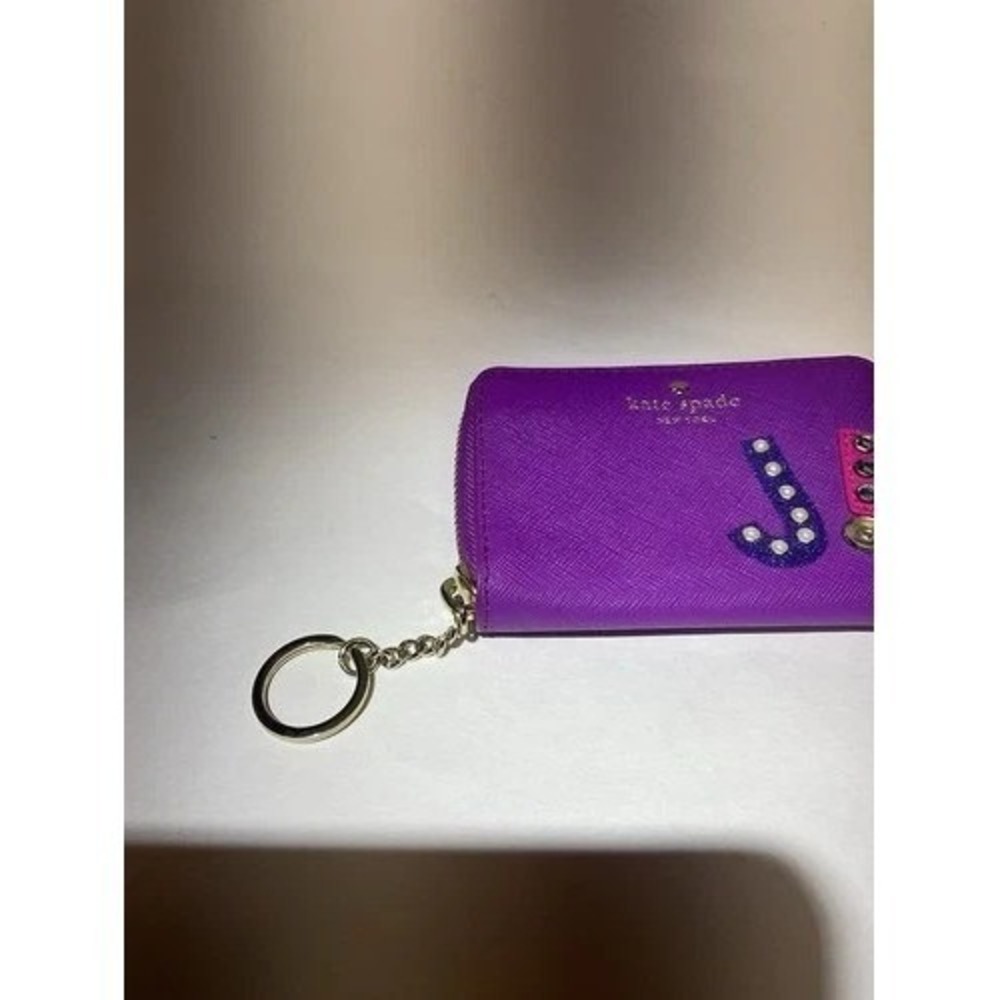 Kate Spade ZipAround Initial Wallet J! Jenny Jessica Jasmine Women 4.5"x3" China - Picture 10 of 13